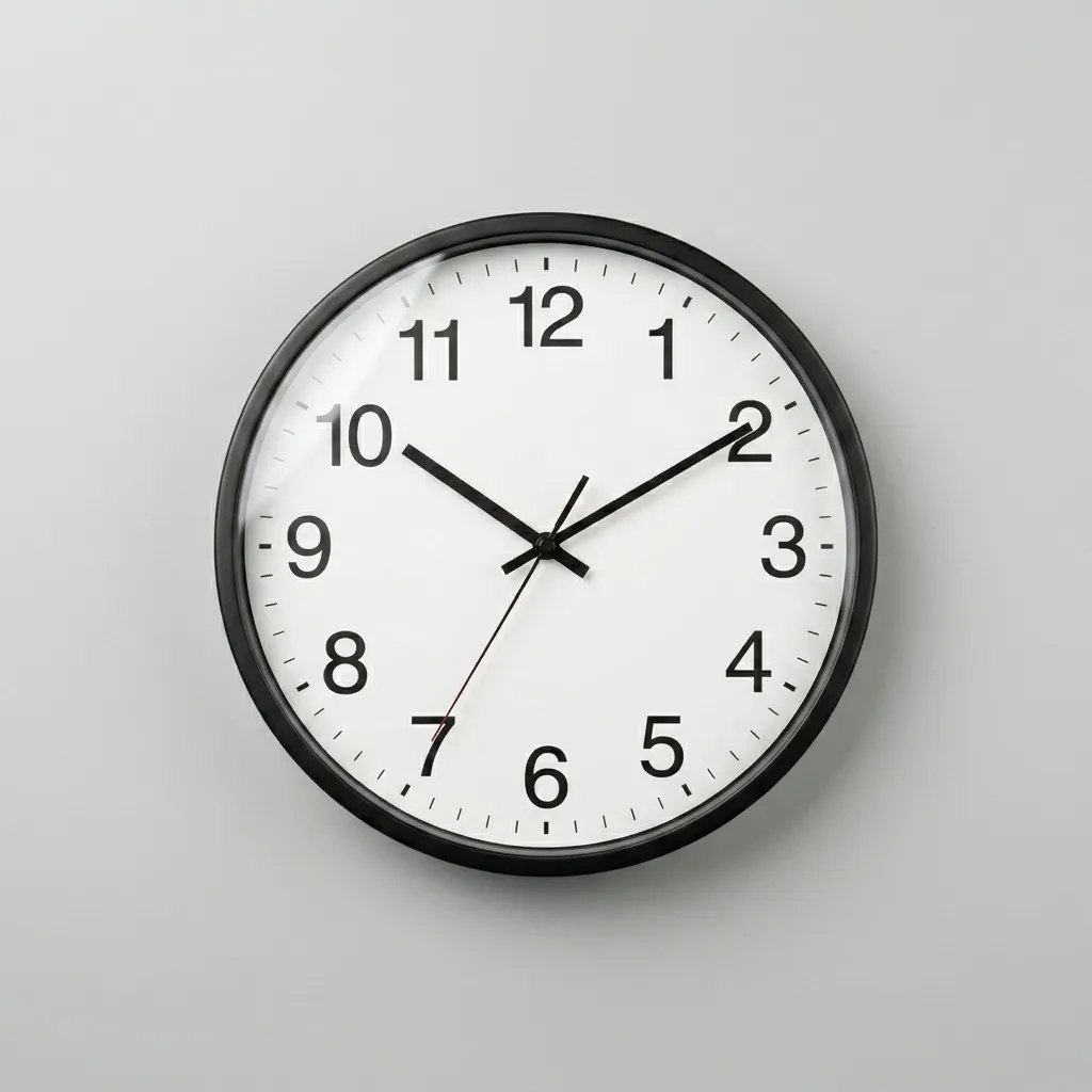 Jam dinding kantor minimalis sweep movement senyap tanpa detak untuk ruangan instansi