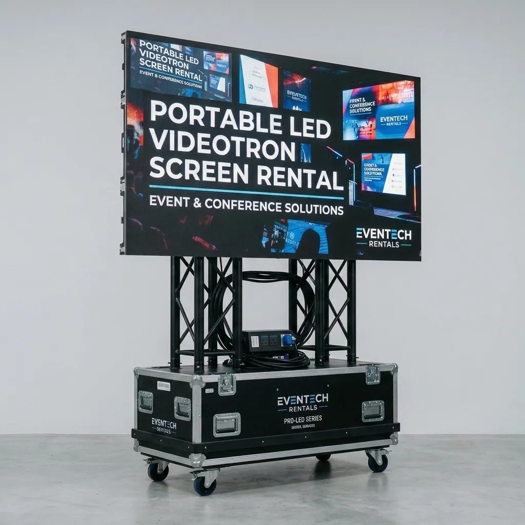 Videotron portable mudah dibongkar pasang untuk panggung event dan pameran instansi